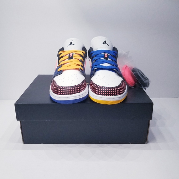 Nike Air Jordan 1 Low MMD BG Grid - Picture 3 of 6